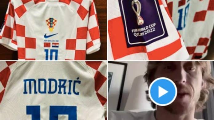 Luka Modric fait don d'un maillot aux victimes du tremblement de terre en Turquie