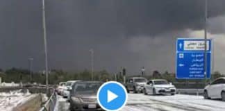 Arabie saoudite la neige recouvre la région de Taif en plein Ramadan - VIDEO