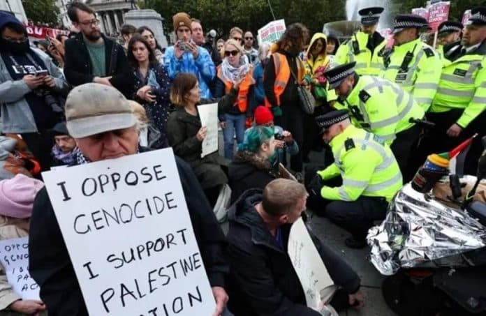 manifestation contre israel angleterre