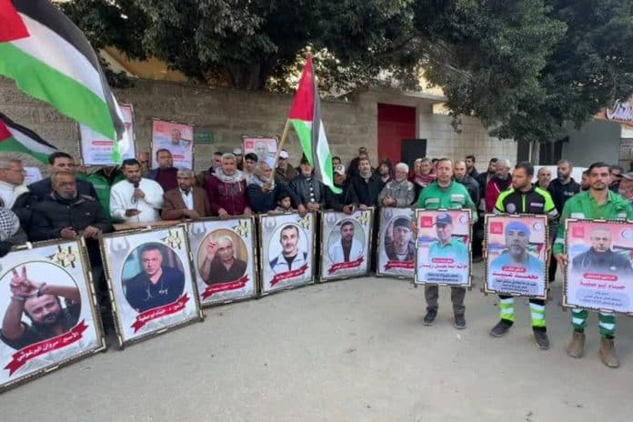 Manifestation soutien otages Palestine