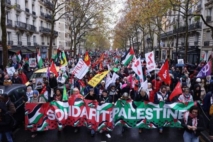 Manifestation soutien Palestine Paris