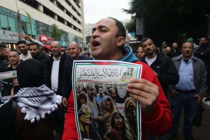 Manifestation otages palestiniens