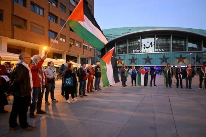 Rassemblement soutien Gaza Madrid