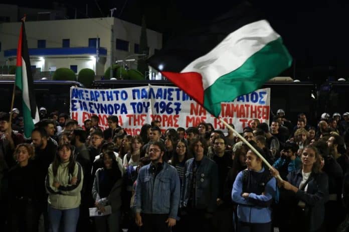 manifestation pro palestine grece