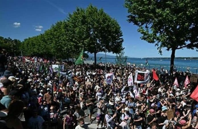 manifestation geneve G7