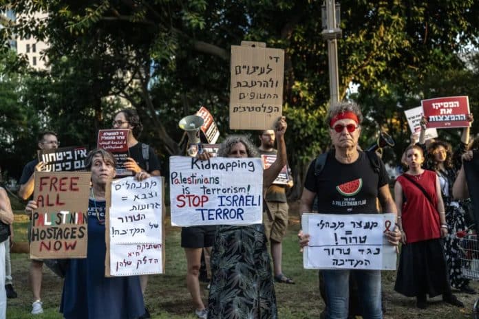 Manifestation-Palestine-Tel-Aviv-