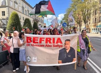Manifestation à Stockholm pour Gaza