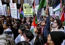 New York : manifestation pour la Palestine